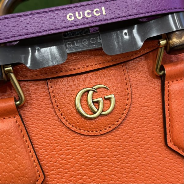 GUCCI Orange Diana Medium Tote Handbag - Image 2