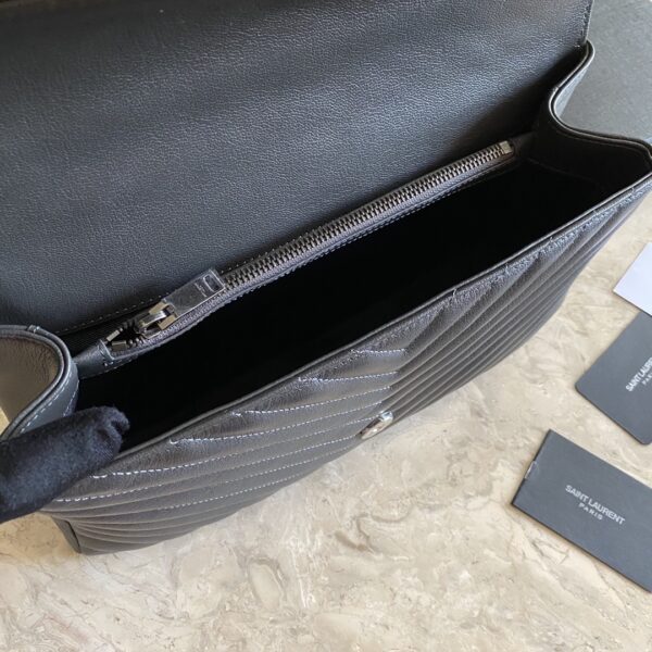 YLS Saint Laurent Large Chain Messenger Bag  - Gray - Image 2